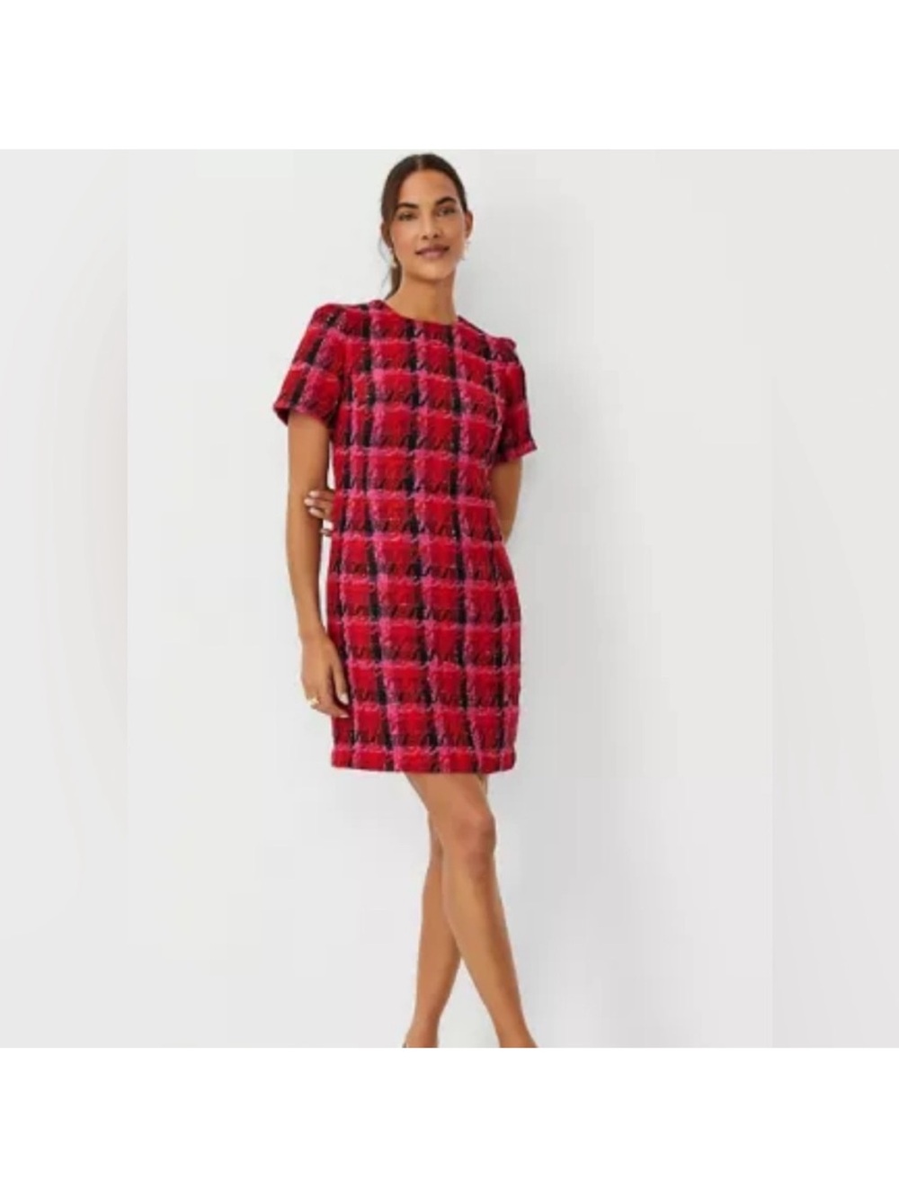 Ann Taylor Multicolor Textured Dress